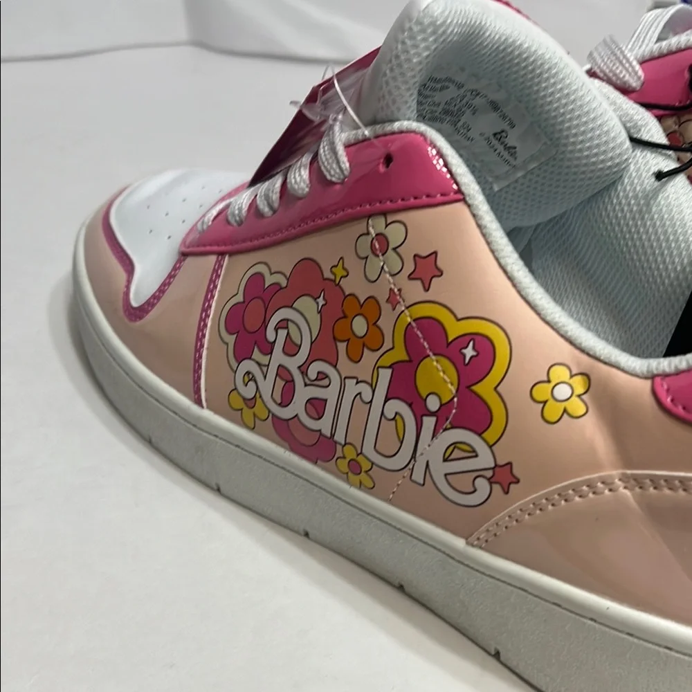 Barbie Pink and White Floral Sneakers - Picture 13 of 15